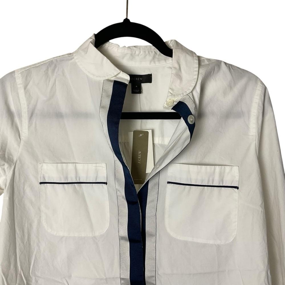 JCREW Pajama shirt with grosgrain trim - Picture 3 of 8